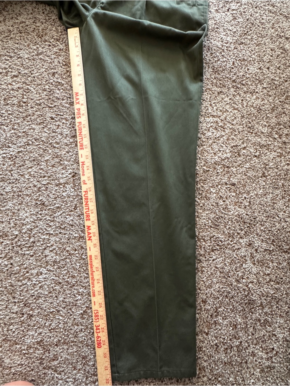 90s Pleated Trousers 12 Olive High Waist Tailored Menswear Vintage Hunt Club - Picture 13 of 14